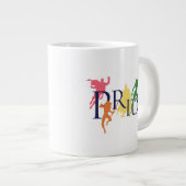 Justice League Pride Character Silhouettes Extra Grote Beker (Voorkant rechts)