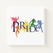 Justice League Pride Character Silhouettes Notitieboek (Achterkant)
