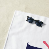 Justice League Pride Character Silhouettes Strandlaken (In situ)