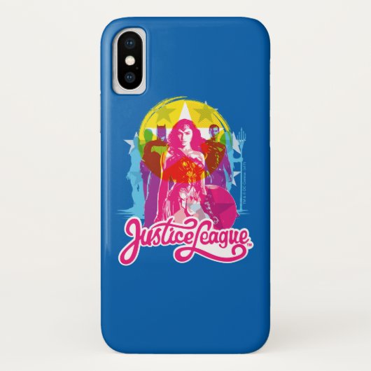 Justice League | Retrogroep en Logo Pop Case-Mate iPhone Case (Achterkant)