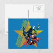 Justice League Star Heroes Briefkaart (Voorkant / Achterkant)