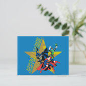 Justice League Star Heroes Briefkaart (Staand voorkant)