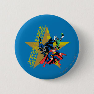 Justice League Star Heroes Ronde Button 5,7 Cm