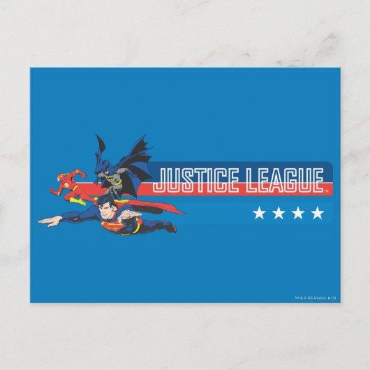 Justice League Stars and Stripes Briefkaart (Voorkant)
