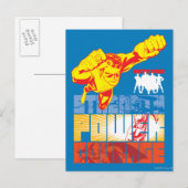 Justice League Strength. Kracht. Moed. Teken Briefkaart (Voorkant / Achterkant)