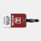 Justice League | Superman, Flash en Batman Badge Bagagelabel (Achterkant horizontaal)