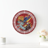 Justice League | Superman, Flash en Batman Badge Grote Klok (Huis)