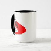 Justice League | Superman Flying Noir Pop Art Mok (Voorkant links)