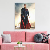 Justice League | Superman op slagveld Canvas Afdruk (Insitu (Woonkamer))