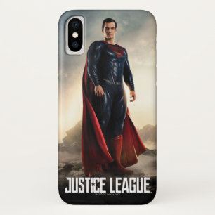 Justice League   Superman op slagveld iPhone X Hoesje