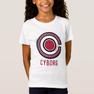 Justice League Symbool Brussel en Halftone Cybor T-shirt