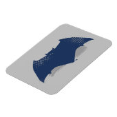 Justice League | Symbool Brussel & Halftone Batman Magneet (Linkerzijde)