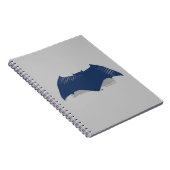 Justice League | Symbool Brussel & Halftone Batman Notitieboek (Rechterzijde)