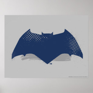 Justice League   Symbool Brussel & Halftone Batman Poster
