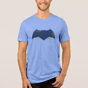 Justice League   Symbool Brussel & Halftone Batman Tri-Blend Shirt