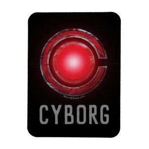 Justice League Symbool Ggloed Cyborg Magneet
