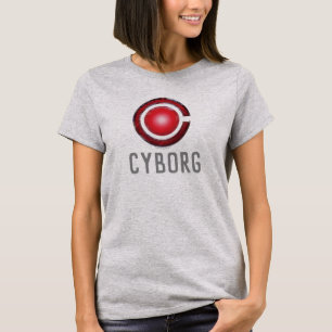 Justice League Symbool Ggloed Cyborg T-shirt