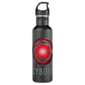 Justice League | Symbool Ggloed Cyborg Waterfles (Voorkant)