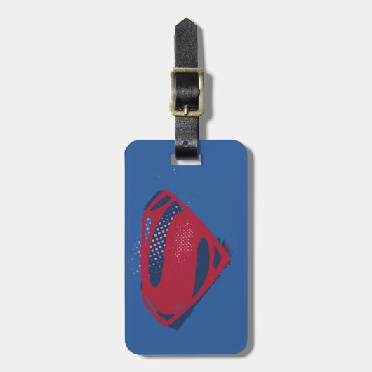 Justice League | Symbool penseel en halftoon Bagagelabel (Voorkant verticaal)