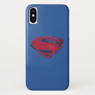 Justice League   Symbool penseel en halftoon iPhone X Hoesje