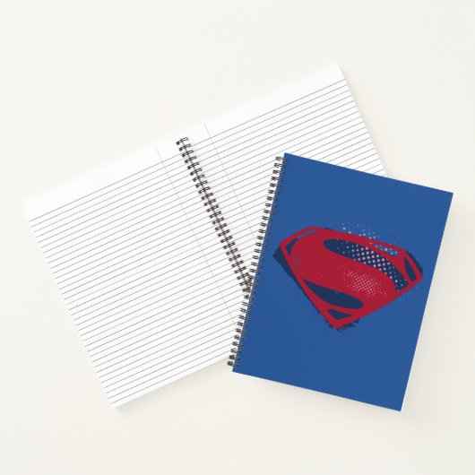 Justice League | Symbool penseel en halftoon Notitieboek (Binnen)