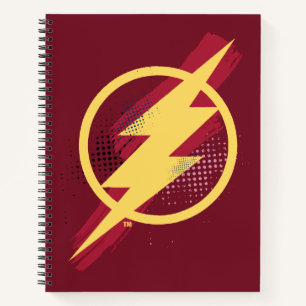 Justice League Symbool penseel en halftoon Notitieboek
