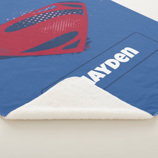 Justice League | Symbool penseel en halftoon Sherpa Deken (3/4)