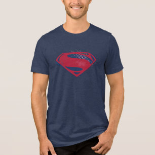 Justice League   Symbool penseel en halftoon Tri-Blend Shirt