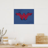 Justice League | Symbool penseelwonder Poster (Keuken)