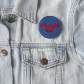 Justice League | Symbool penseelwonder Ronde Button 5,7 Cm (In situ)