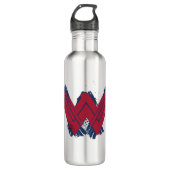 Justice League | Symbool penseelwonder Waterfles (Voorkant)