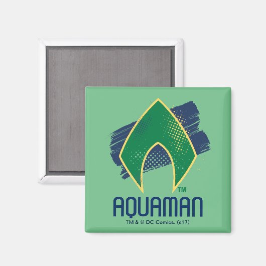 Justice League | Symbool voor penseel en halftoon Magneet (Voorkant / Achterkant)