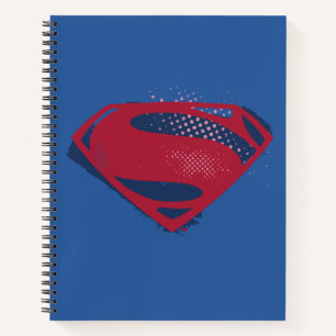 Justice League Symbool voor penseel en halftoon Notitieboek