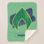 Justice League | Symbool voor penseel en halftoon  Sherpa Deken (Voorkant)