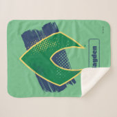 Justice League | Symbool voor penseel en halftoon  Sherpa Deken (Voorkant (horizontaal))