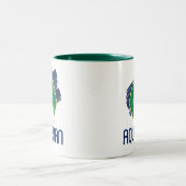 Justice League | Symbool voor penseel en halftoon Tweekleurige Koffiemok (Center)