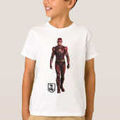 Justice League | The Flash op het slagveld T-shirt (Voorkant)