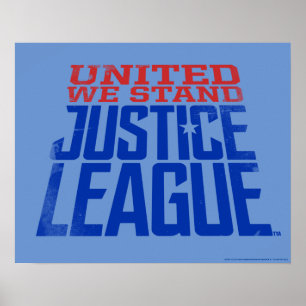 Justice League   Verenigde Wij staan voor grafisch Poster