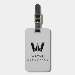 Justice League   Wayne Aerospace Logo Bagagelabel