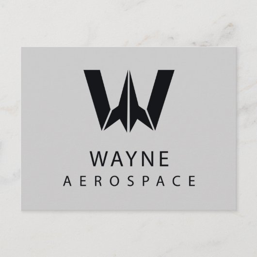 Justice League | Wayne Aerospace Logo Briefkaart (Voorkant)