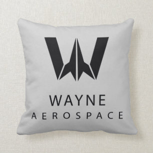 Justice League Wayne Aerospace Logo Kussen