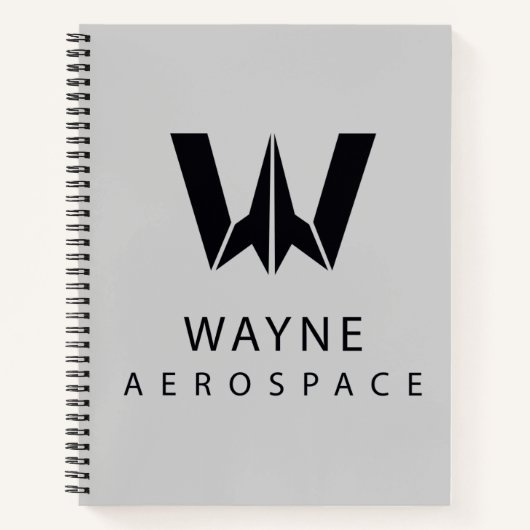 Justice League | Wayne Aerospace Logo Notitieboek (Voorkant)