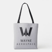 Justice League | Wayne Aerospace Logo Tote Bag (Achterkant)
