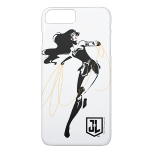 Justice League   Wonder-vrouw met Pop-lak iPhone 8 Plus / 7 Plus Hoesje