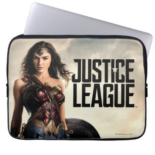 Justice League Wonder-vrouw op slagveld Laptop Sleeve
