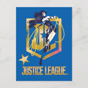 Justice League   Wonder Woman JL Logo Art Briefkaart
