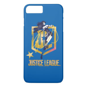 Justice League   Wonder Woman JL Logo Art iPhone 8 Plus / 7 Plus Hoesje