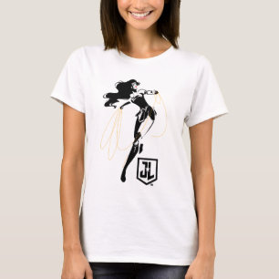 Justice League Wonder Woman met Lasso Pop Art T-shirt