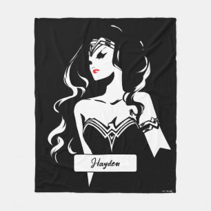 Justice League Wonder Woman Noir Pop Art Fleece Deken