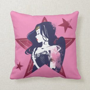Justice League Wonder Woman & Stars Pop Art Kussen